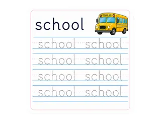Simple short-word tracing worksheet preview