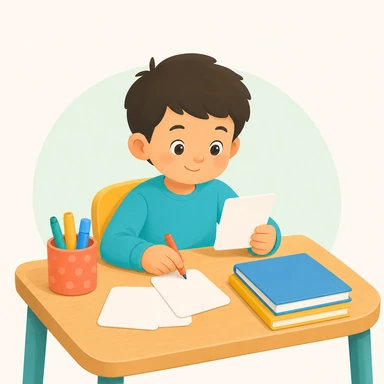 Printable cards arranged for a short learning review