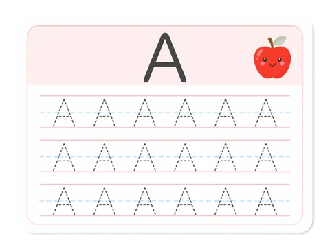 Uppercase letter tracing worksheet preview