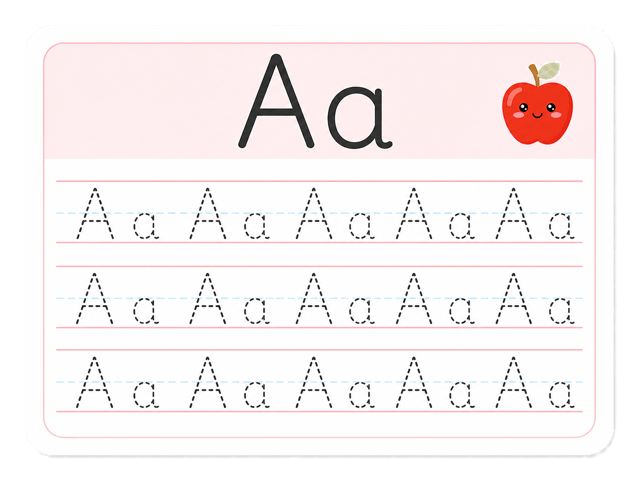 Preview of Uppercase and Lowercase Letter Tracing Worksheet