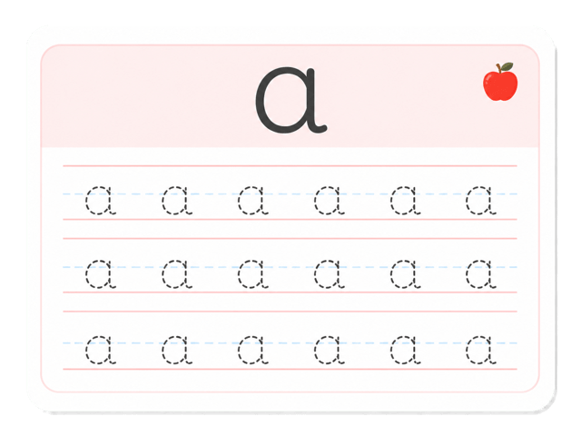 Preview of Lowercase Letter Tracing Worksheet a–z